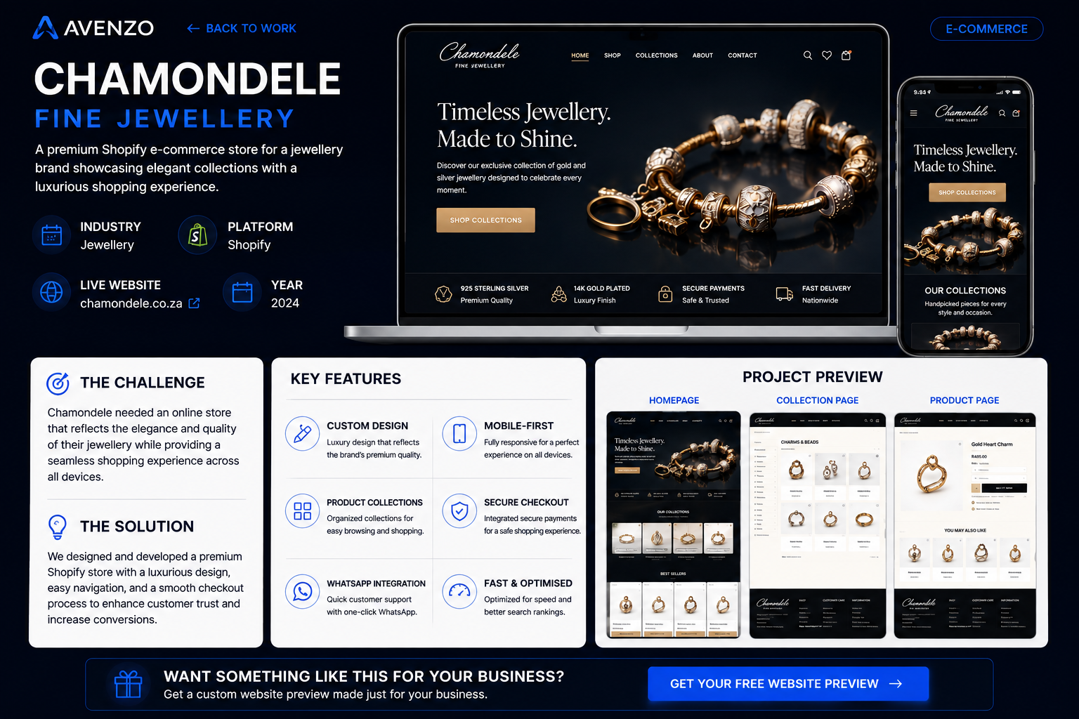 Chamondele Fine Jewellery project preview